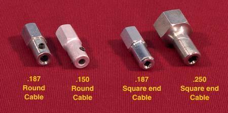 DUMAS 2923 ENGINE COUPLING FOR FLEX CABLE 1/4-28 / 0.187 DUMAS