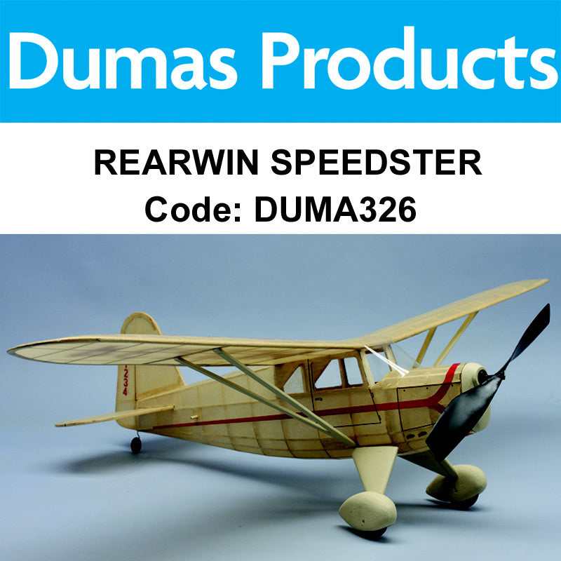 DUMAS 326 REARWIN SPEEDSTER KIT 30 INCH WINGSPAN RUBBER POWERED DUMAS