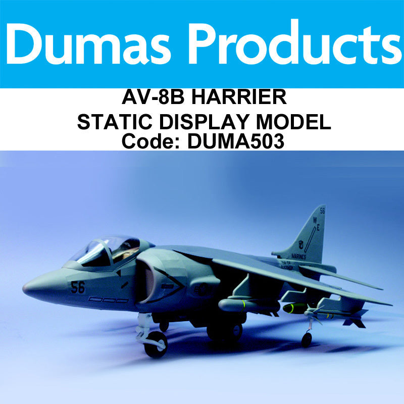 DUMAS 503 17 INCH WINGSPAN AV-8B HARRIER STATIC DISPLAY MODEL DUMAS