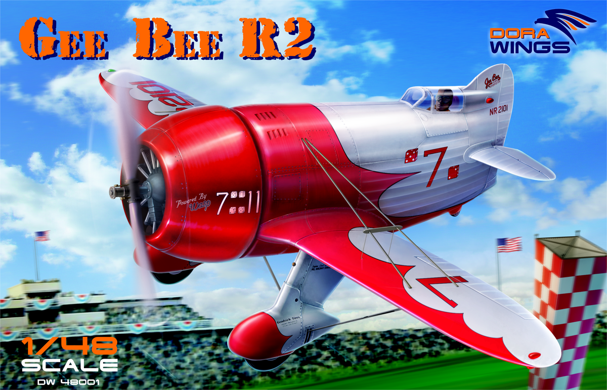 DWG48001 Dora Wings 1/48 Gee Bee Super Sportster R-2 Plastic Model Kit [48001] Dora Wings