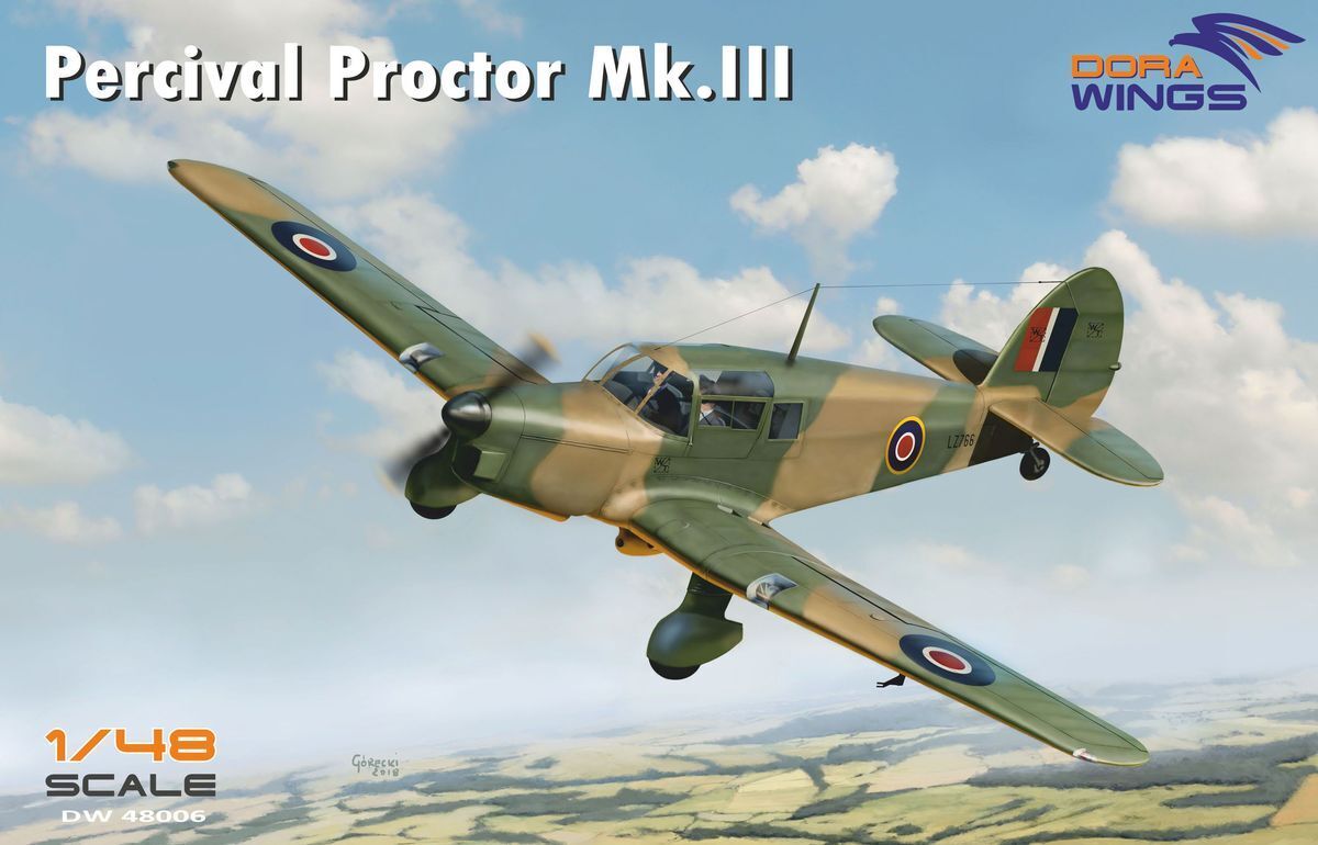 DWG48006 Dora Wings 1/48 Percival Proctor Mk.III Plastic Model Kit [48006] Dora Wings