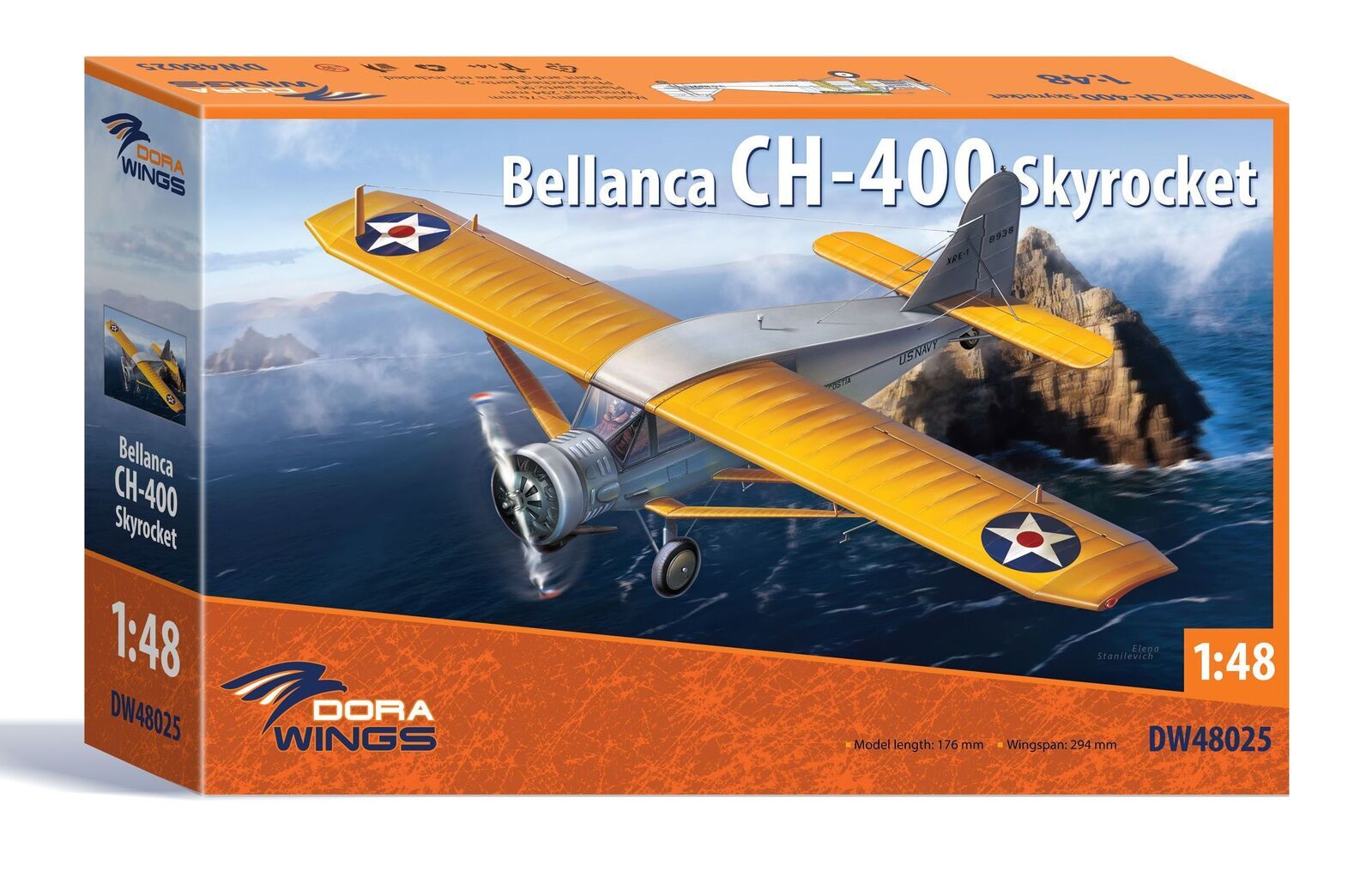 DWG48025 Dora Wings 1/48 Bellanca CH-400 Skyrocket Plastic Model Kit [48025] Dora Wings