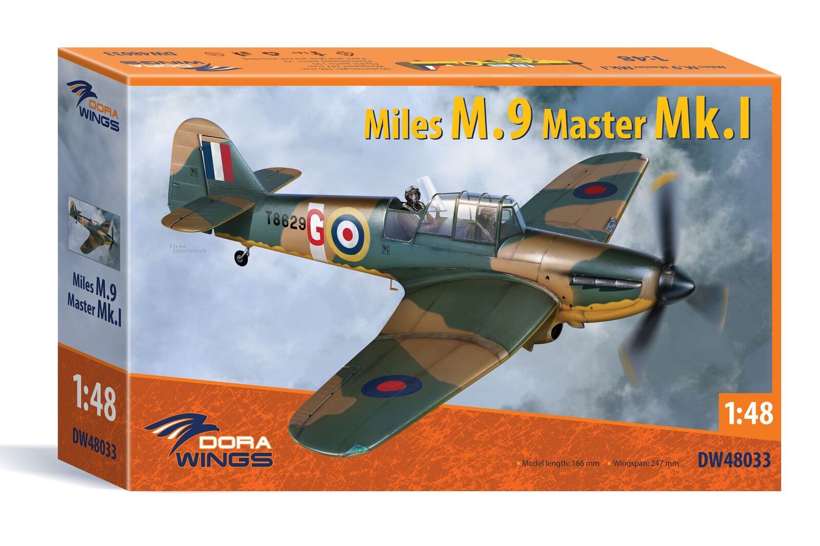 DWG48033 Dora Wings 1/48 Miles M.9 Master I Plastic Model Kit [48033] Dora Wings