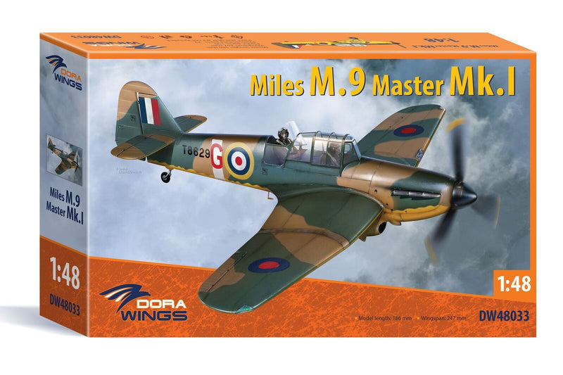 DWG48033 Dora Wings 1/48 Miles M.9 Master I Plastic Model Kit [48033]
