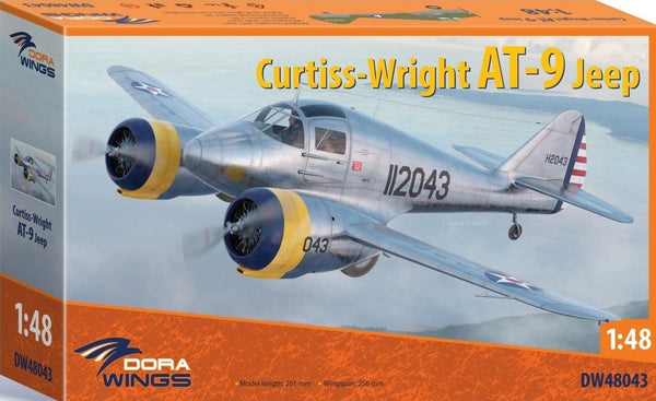 DWG48043 Dora Wings 1/48 Curtiss-Wright AT-9 Jeep Plastic Model Kit [48043]