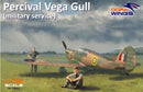 DWG72004 Dora Wings 1/72 Percival Vega Gull (military service) Plastic Model Kit [72004] Dora Wings