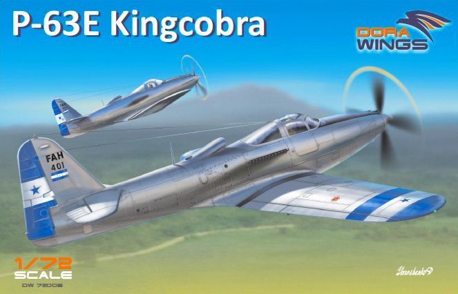 DWG72005 Dora Wings 1/72 Bell P-63E-1-BE Kingcobra Plastic Model Kit [72005] Dora Wings