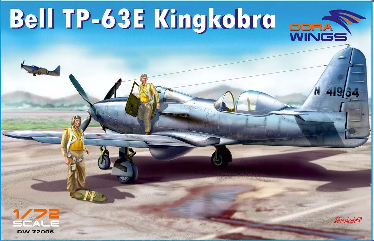 DWG72006 Dora Wings 1/72 Bell TP-63E Kingcobra (Two seat) Plastic Model Kit [72006] Dora Wings