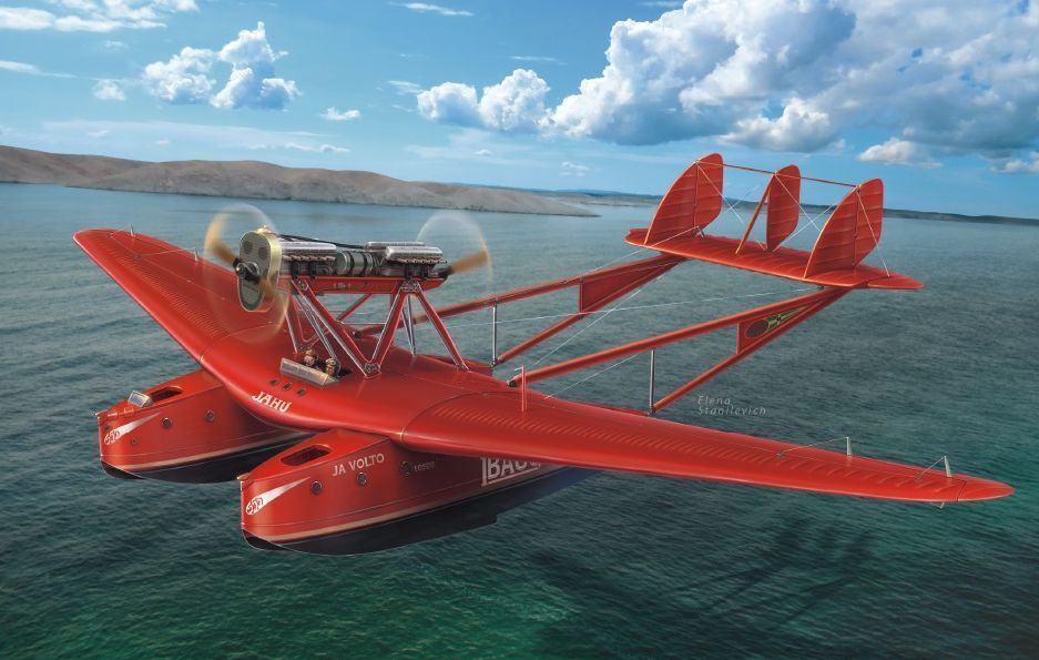 DWG72015 Dora Wings 1/72 Savoia-Marchetti S.55 "Record flights" Plastic Model Kit [72015] Dora Wings