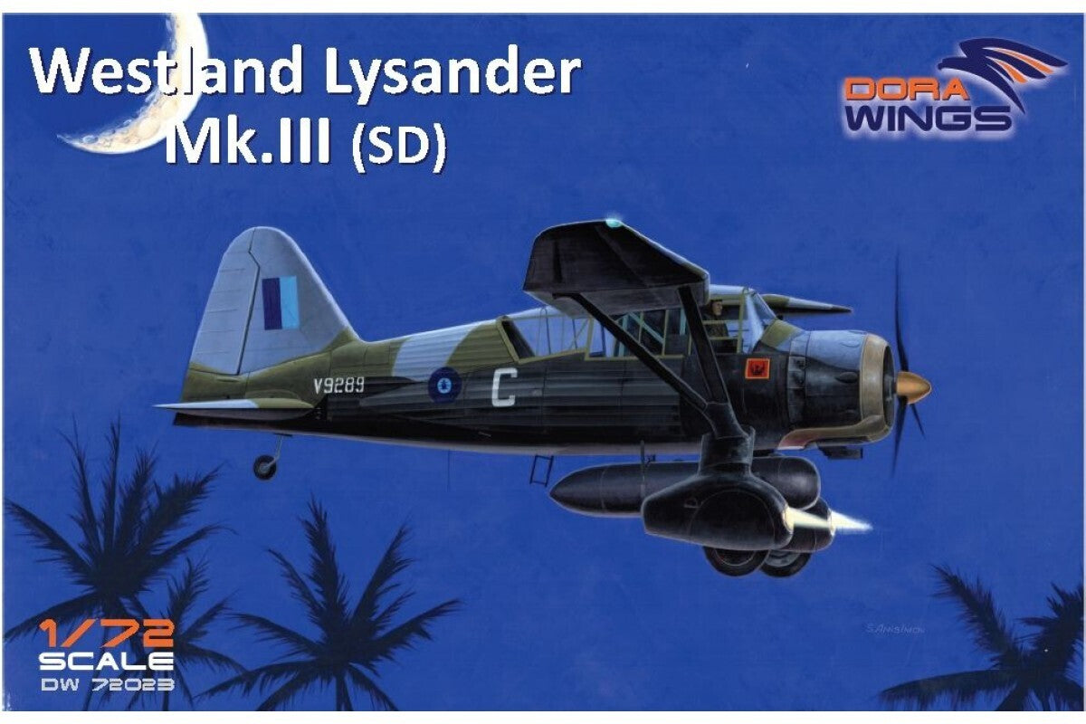 DWG72023 Dora Wings 1/72 Westland Lysander Mk.III (SD) Plastic Model Kit [72023] Dora Wings