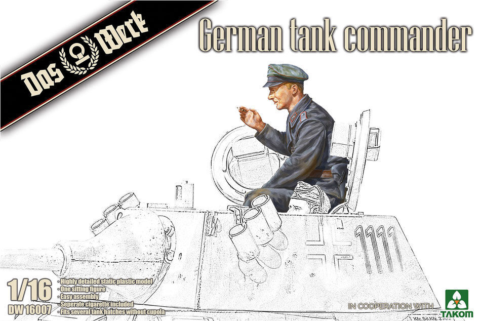 Das Werk 1/16 German Tank Commander Plastic Model Kit
