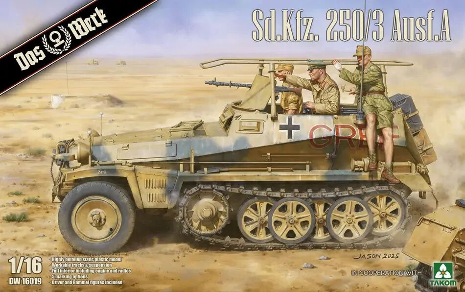 Das Werk 1/16 Sd.Kfz. 250/3 Ausf. A Plastic Model Kit