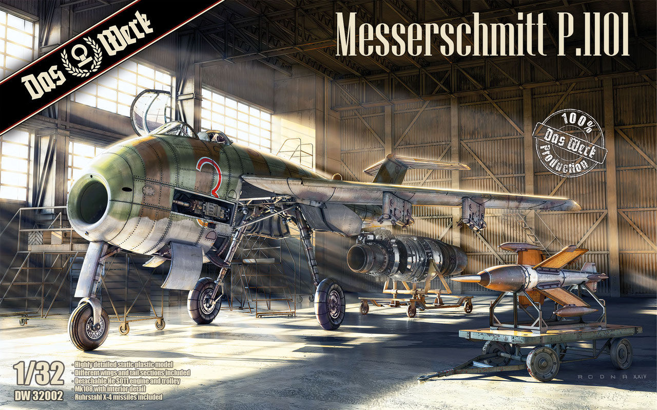 Das Werk 1/32 Messerschmitt P.1101 Plastic Model Kit [DW32002]