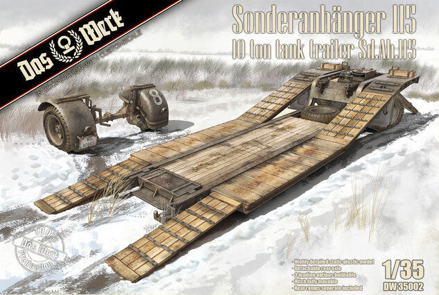 Das Werk 1/35 Sonderanhnger 115 - 10t Tank Trailer Sd.Ah.115 Plastic Model Kit [DW35002]
