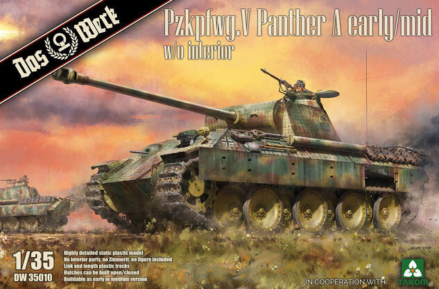 Das Werk 1/35 Panther Ausf.A early / mid Version Plastic Model Kit [DW35010]