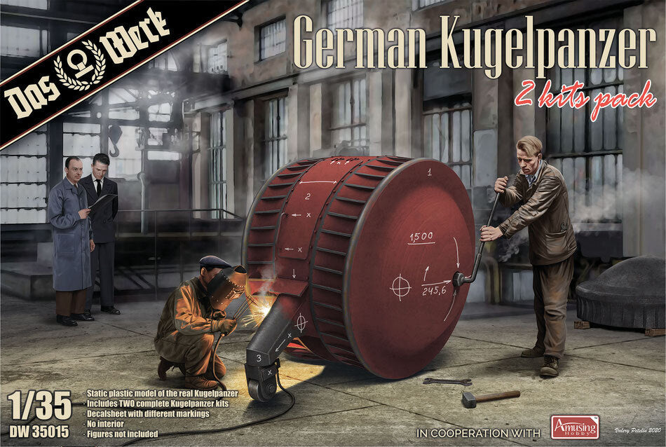Das Werk 1/35 German Kugelpanzer double pack 2 pcs Plastic Model Kit [DW35015]