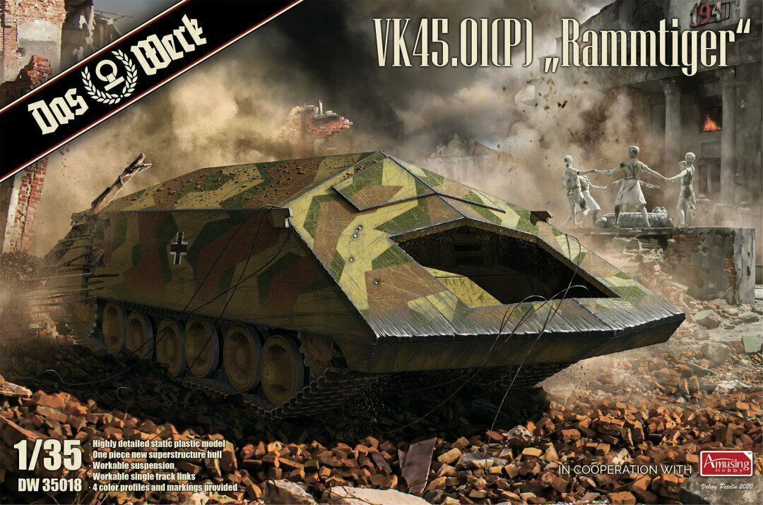 Das Werk VK45.01(P) "Rammtiger" Plastic Model Kit [DW35018]