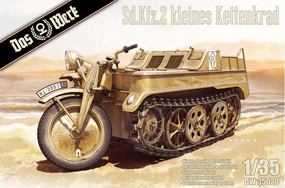 Das Werk 1/35 Sd.Kfz.2 kleines Kettenkrad Plastic Model Kit [DW35020]
