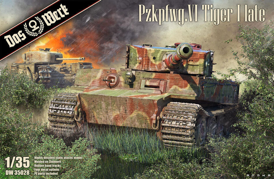 Das Werk 1/35 Pzkpfwg.VI Tiger I Plastic Model Kit [DW35028] [DW35028]
