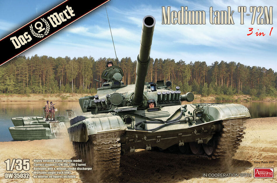 Das Werk 1/35 Medium Tank T72M Plastic Model Kit [DW35032] [DW35032]