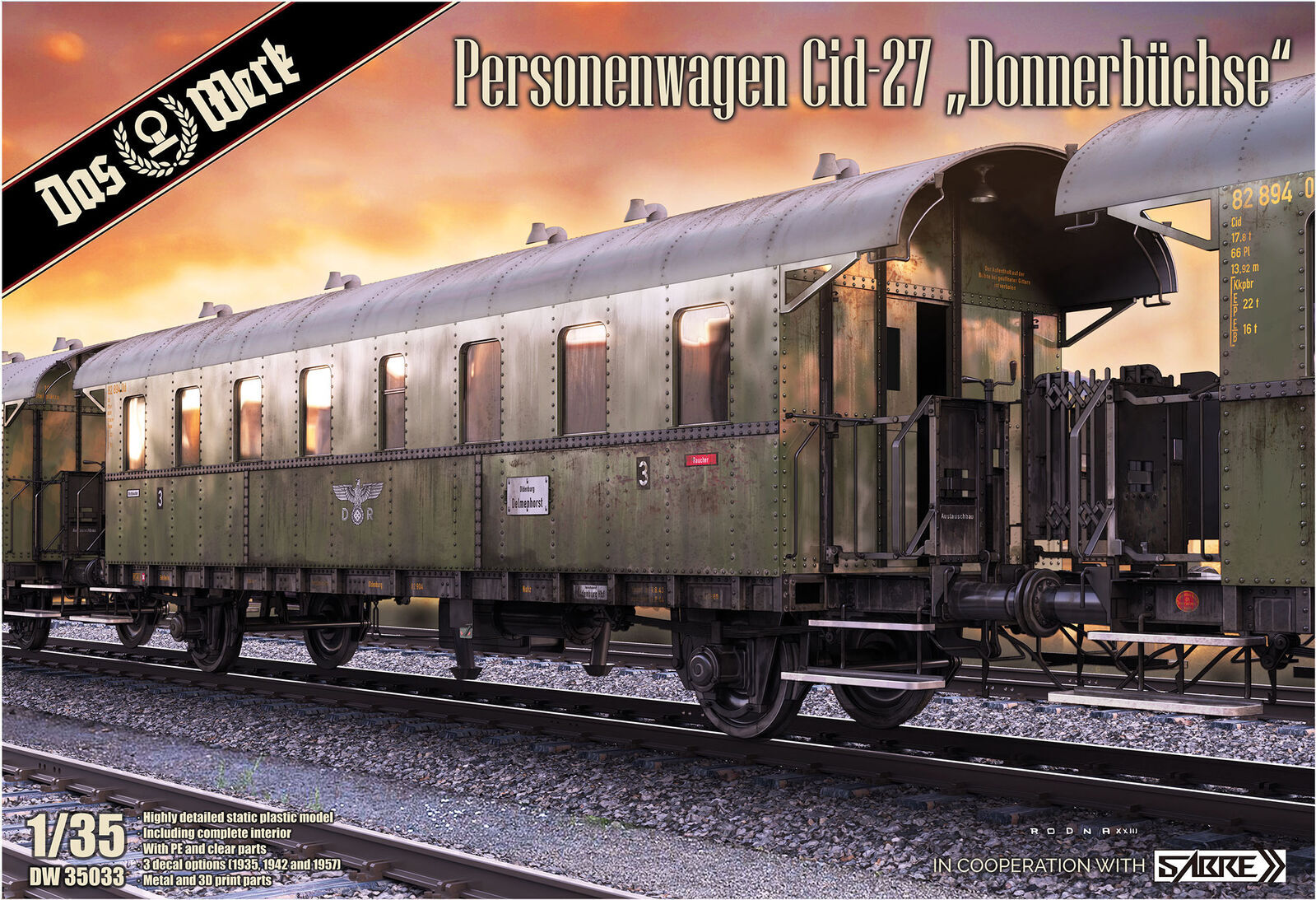 Das Werk 1/35 Personenwagen Cid-27 DonnerbÃ¼chse Plastic Model Kit