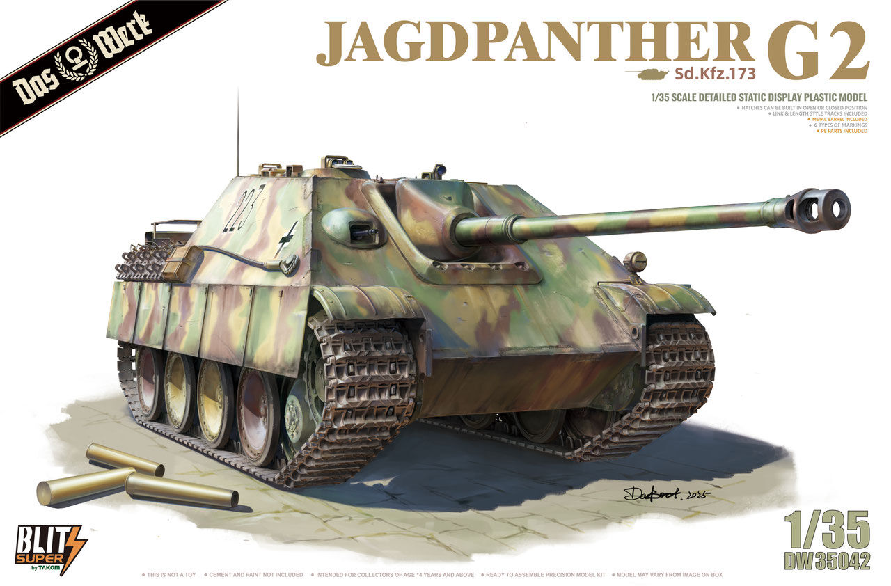 Das Werk 1/35 Jagdpanther G2 Sd.Kfz. 173 Plastic Model Kit