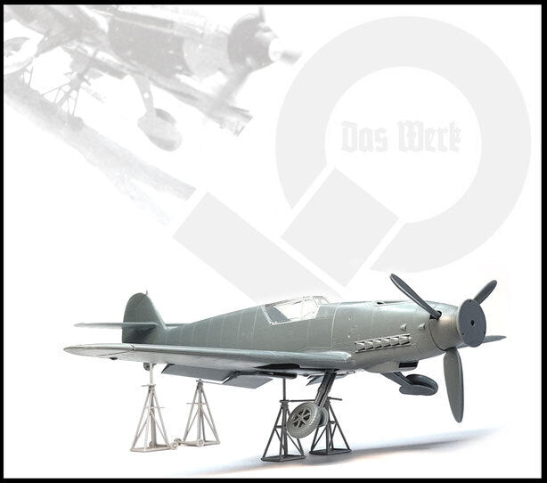 Das Werk 1/48 Luftwaffe Jack Stand Set - EinheitsspindelbÃ¶cke Plastic Model Kit [DW48001]