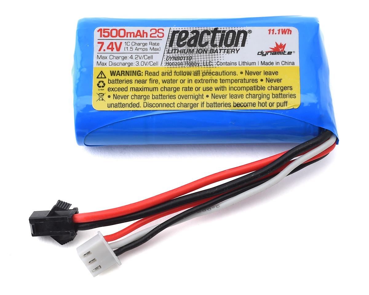 DYNB0110 Dynamite 1500mah 2S 7.4v Li-Ion Battery suit Pro Boat Jet Jam DYNAMITE