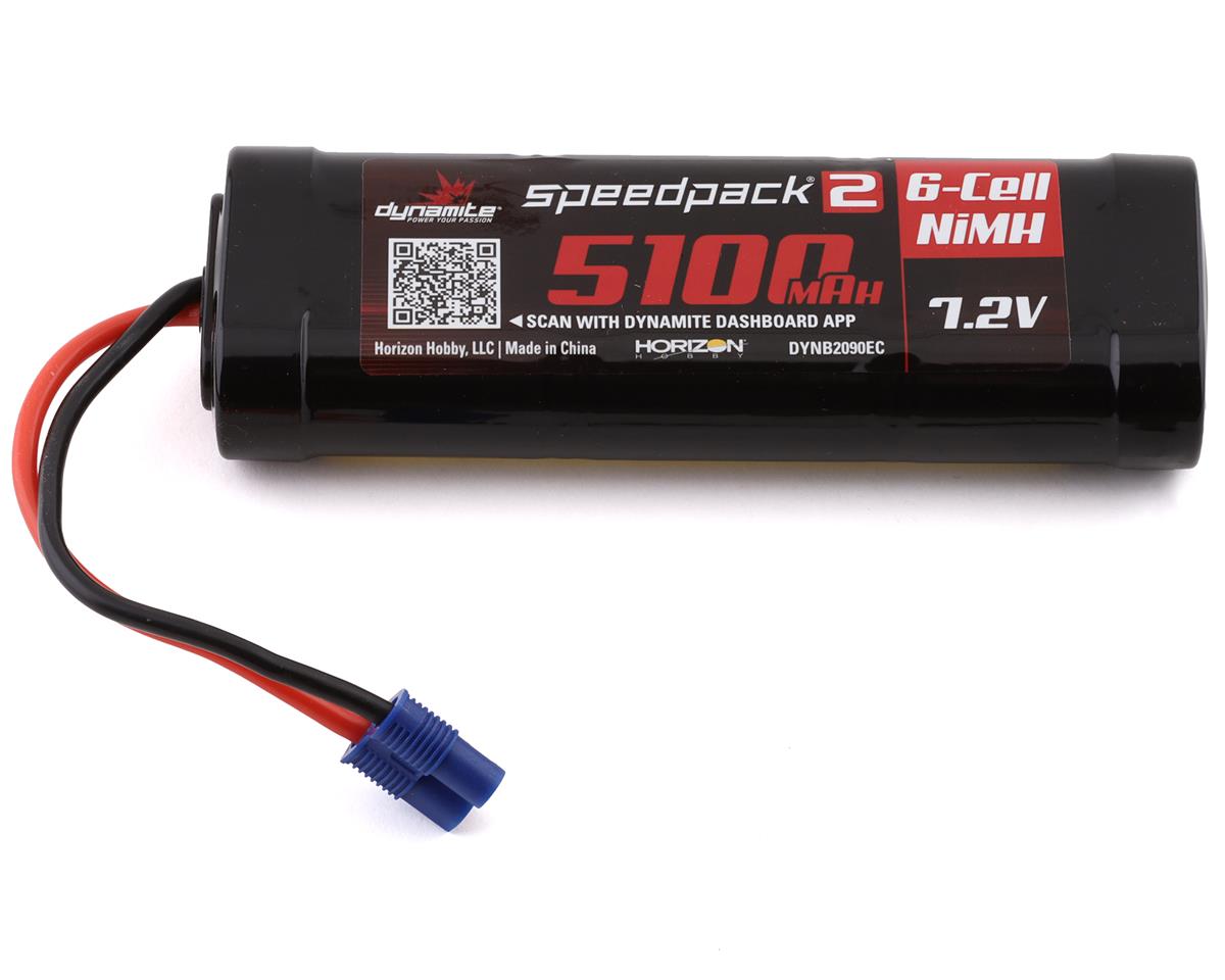 DYNB2090EC Dynamite 5100mah 7.2v NiMH Speed Pack Battery with EC3 Connector DYNAMITE