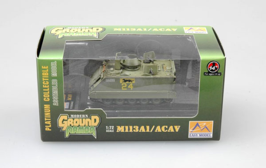 Easy Model 1/72 M113ACAV - 8th Infantry Mechanized Assembled Model [35003]