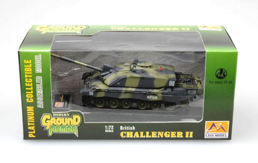 Easy Model 1/72 British Challenger II- British Army Assembled Model [35010]