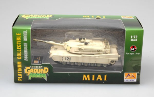Easy Model 1/72 M1A1 Abrams Kuwait 1991 Assembled Model [35030]