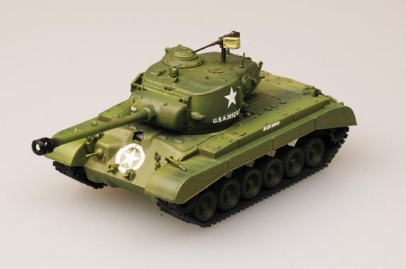 Easy Model 1/72 M26 Pershing€ Heavy Tank - No. 9, 8th Armored Div. Assembled Model [36200]