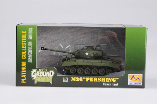 Easy Model 1/72 M26 Pershing€ Heavy Tank - No.10 2nd Armored Div. Assembled Model [36201]