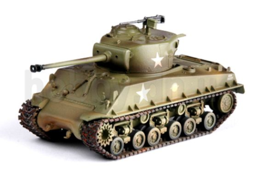 Easy Model 1/72 M4A3E8 Sherman Middle Tank - U.S Army Assembled Model [36257]