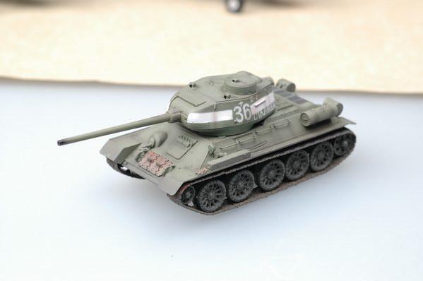 Easy Model 1/72 T-34/85 - Russian Army Assembled Model [36270]
