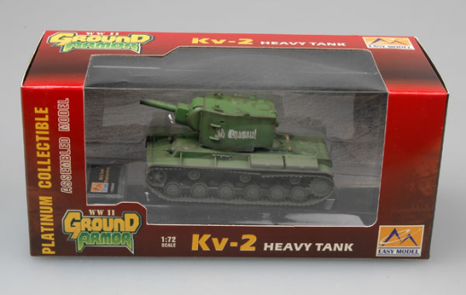 Easy Model 1/72 KV-2 - Russian Army (Green) Assembled Model [36282]