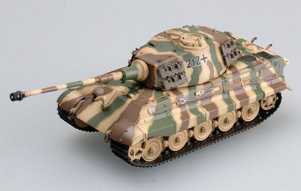 Easy Model 1/72 Tiger II (Henschel turret) Schwere Pz.Abt.505, tank #212 Assembled Model [36295]