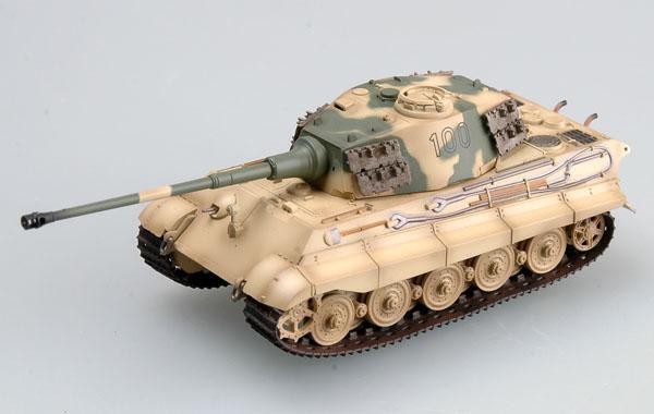Easy Model 1/72 Tiger II (Henschel turret) Schwere SS.Pz.Abt.503, tank #100 Assembled Model [36296]