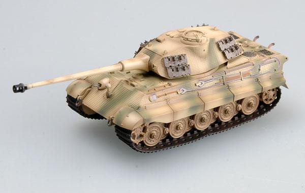 Easy Model 1/72 Tiger II (Porsche Turret) 1./Schwere Pz.Kp, Tank #12 Assembled Model [36297]