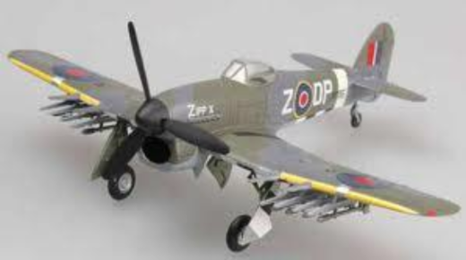 Easy Model 1/72 Typhoon Mk.IB - MP195,Dp-Z of No.193 Squadron,August 1944 Assembled Model [36312]