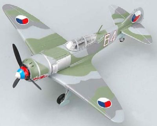 Easy Model 1/72 LA-7 "White 64" Czech Air Force  Assembled Model [36330]