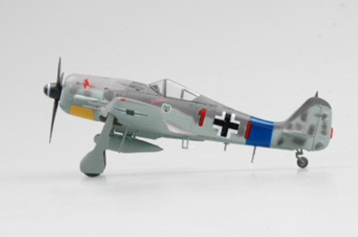 Easy Model 1/72 FW190 Focke Wulf A-8 RED 1€ 12./JG 54, France Summer 1944. Assembled Model [36360]