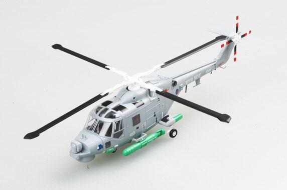Easy Model 1/72 Helicopter - Super Lynx, Royal Navy, No 410 "Blue Rhino" Assembled Model [36930]