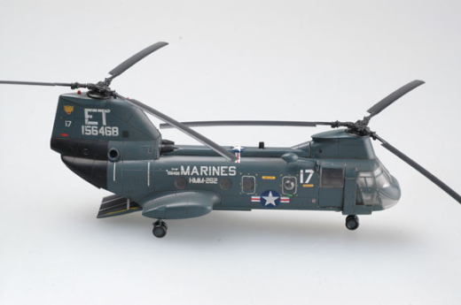 Easy Model 1/72 Helicopter - CH-46F Sea Knight ET17 156468 HMM-262 Assembled Model [37002]