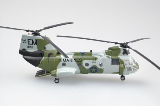 Easy Model 1/72 Helicopter - CH-46F Sea Knight 154851 HMM-261 Assembled Model [37003]