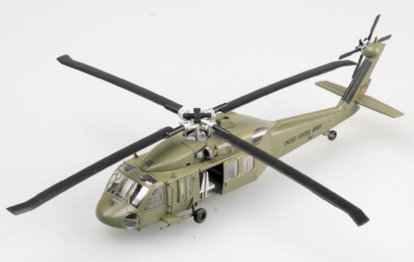 Easy Model 1/72 Helicopter - UH-60 Blackhawk "Midnight Bule" 101 Airborne Assembled Model [37016]