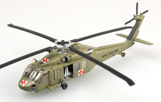 Easy Model 1/72 Helicopter - UH-60A Blackhawk 508th 101st airborne Assembled Model [37018]