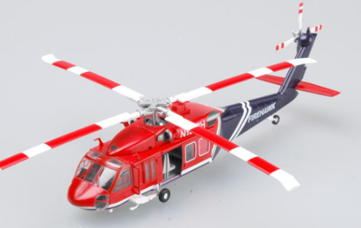 Easy Model 1/72 Helicopter - UH-60A Blackhawk American " Firehawk" Assembled Model [37019]