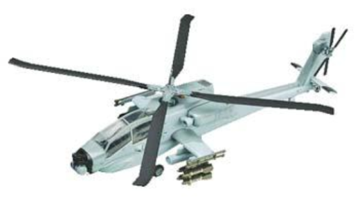 Easy Model 1/72 AH-64A Apache South Carolina National Guard 2004 Assembled Model [37026]